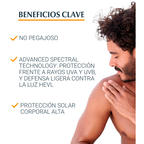 Eucerin - Crema solare spray trasparente per il corpo Oil Control SPF50+ - Tocco asciutto