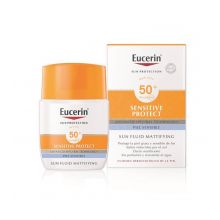 Eucerin - Sensitive Protect SPF50+ crema solare fluida opacizzante