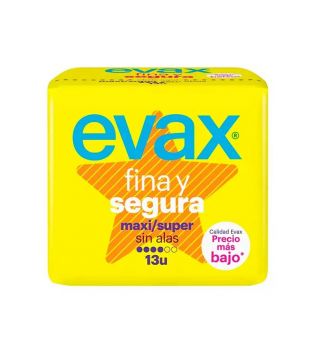 Evax - Maxi / super pads senza alette Fina y Segura - 13 unità