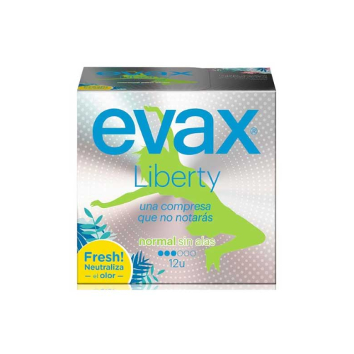 Evax - Cuscinetti normali senza ali Liberty - 12 unità
