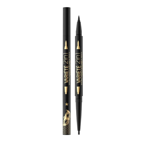 Eveline Cosmetics - Eyeliner liquido e matita occhi Variété 2 en 1