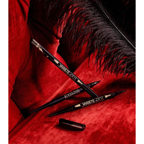 Eveline Cosmetics - Eyeliner liquido e matita occhi Variété 2 en 1