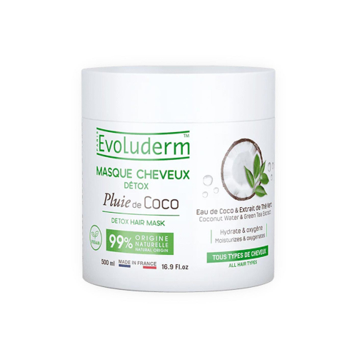 Evoluderm - Maschera per capelli disintossicante Pluie de Coco - 500ml