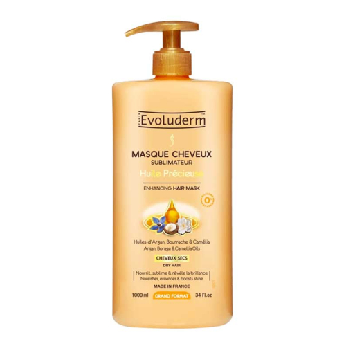 Evoluderm - Maschera per capelli rinforzante Huile Précieuse 1000ml - Capelli secchi