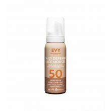 Evy Technology - Crema solare per il viso Daily Defense Face Mousse SPF 50
