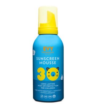Evy Technology - Crema solare per bambini Sunscreen Mousse SPF 30 150ml