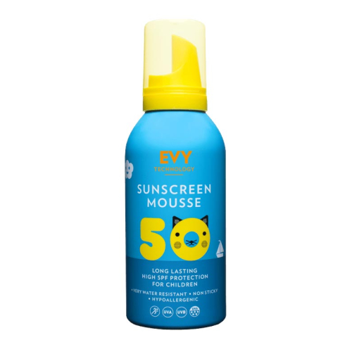 Evy Technology - Crema solare per bambini Sunscreen Mousse SPF 50 150ml