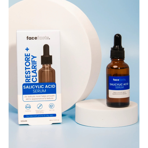 Face Facts - Siero viso all'acido salicilico Restore + Clarify
