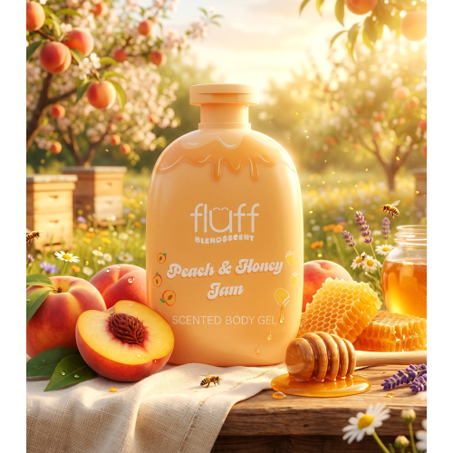 Fluff - *Blend & Scent* - Gel doccia - Peach & Honey Jam