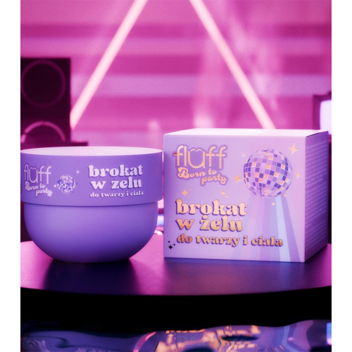 Fluff - *Born to Party* - Gel glitterato per viso e corpo