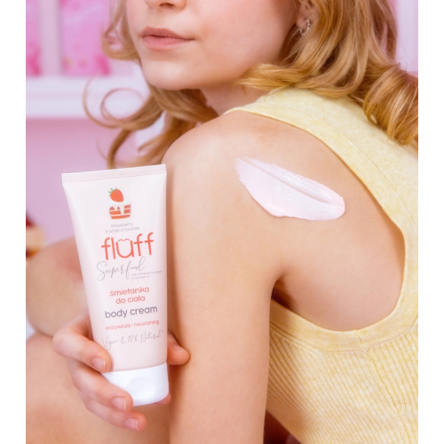 Fluff - Superfood Crema Corpo - Fragole e cioccolato bianco
