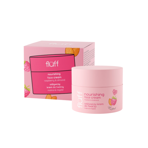 Fluff - Crema viso idratante - Lampone e mandorla