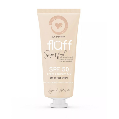 Fluff - Crema solare colorata per il viso SPF50