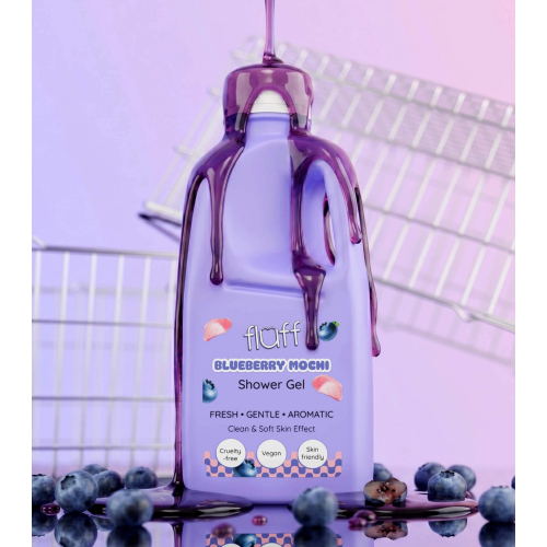 Fluff - Gel doccia delicato - Blueberry Mochi