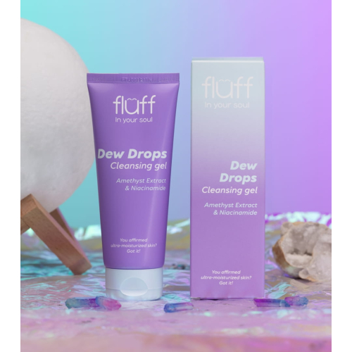 Fluff - *In Your Soul* - Gel detergente viso con estratto di ametista e niacinamide Dew Drops