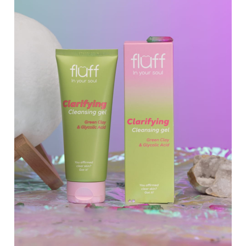 Fluff - *In Your Soul* - Gel detergente viso con argilla verde e acido glicolico Clarifying Gel