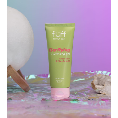 Fluff - *In Your Soul* - Gel detergente viso con argilla verde e acido glicolico Clarifying Gel