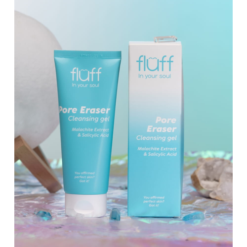 Fluff - *In Your Soul* - Gel detergente viso con estratto di malachite e acido salicilico Pore Eraser