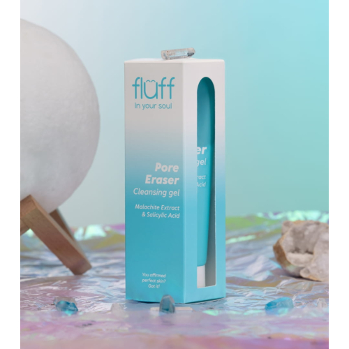 Fluff - *In Your Soul* - Gel detergente viso con estratto di malachite e acido salicilico Pore Eraser