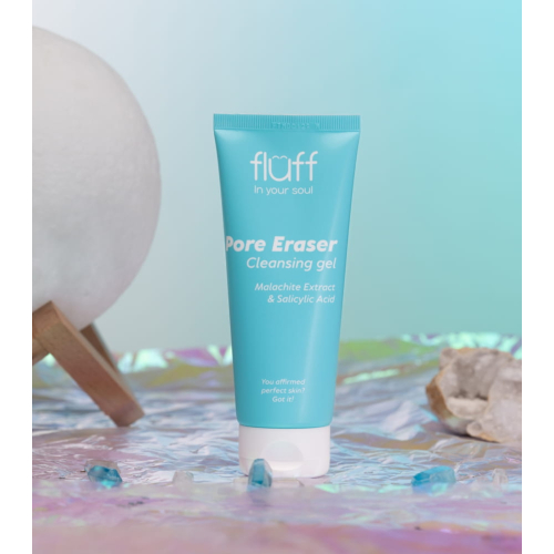 Fluff - *In Your Soul* - Gel detergente viso con estratto di malachite e acido salicilico Pore Eraser