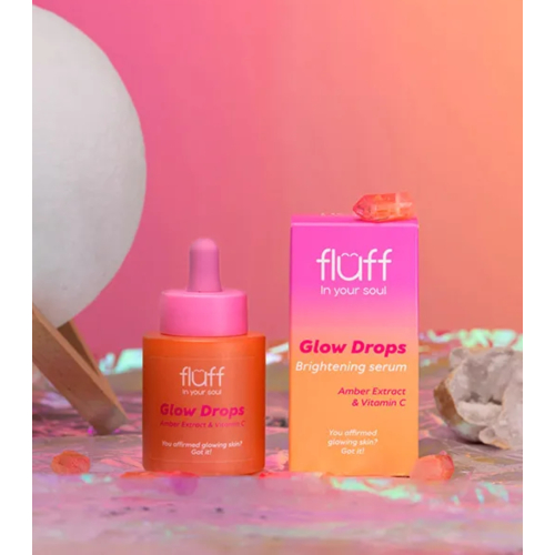Fluff - *In Your Soul* - Siero viso illuminante con estratto di ambra e vitamina C Glow Drops