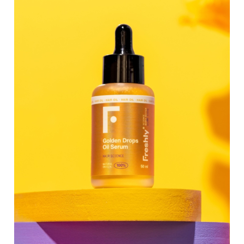 Freshly Cosmetics - Olio per capelli Golden Drops Oil Serum