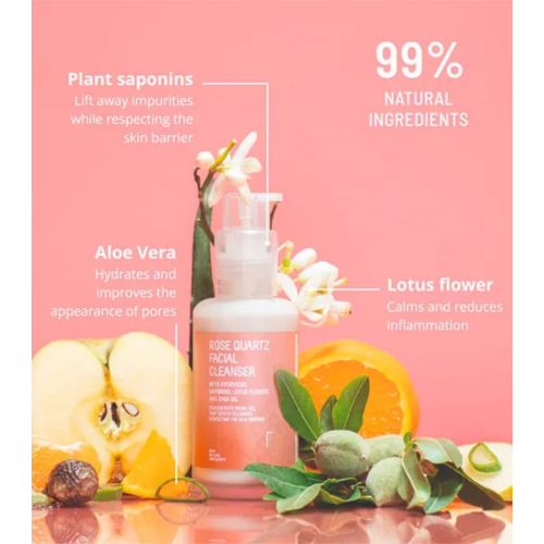 Freshly Cosmetics - Detergente viso Rose Quartz 100ml