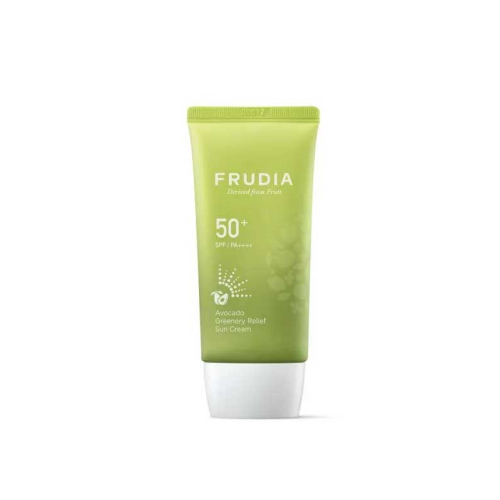 Frudia - Crema solare lenitiva per il viso con sollievo dal verde dell'avocado SPF 50+ PA++++