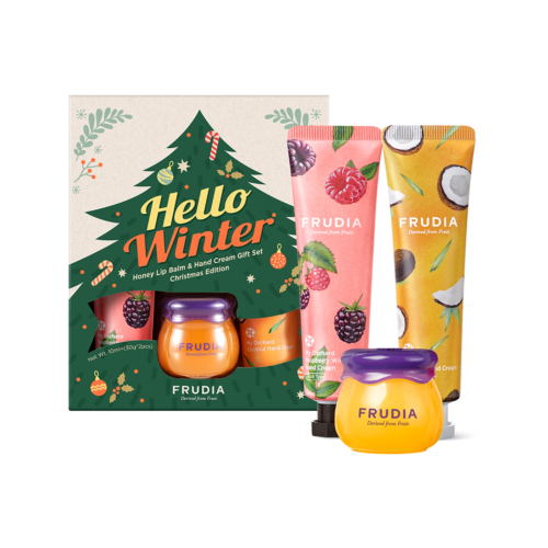 Frudia - Set crema mani + balsamo labbra Hello Winter