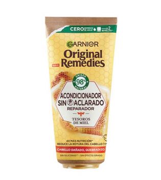 Garnier - Original Remedies Honey Treasures Leave-In Conditioner 200 ml - Capelli danneggiati e sfibrati
