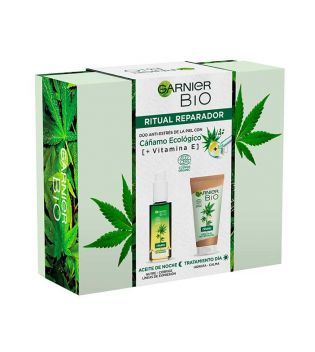 Garnier BIO - Pacchetto rituale multi-riparatore Cannabis + vitamina E