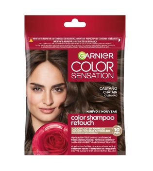 Garnier - Tinta semipermanente senza ammoniaca Color Shampoo Retouch Color Sensation - 4.0: Marrone