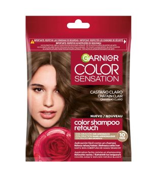 Garnier - Tinta semipermanente senza ammoniaca Color Shampoo Retouch Color Sensation - 5.0: Castano chiaro