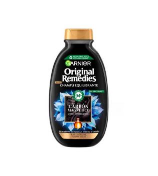 Garnier - Original Remedies Magnetic Carbon and Black Seed Oil Balancing Shampoo 250 ml - Radici oleose, punte secche