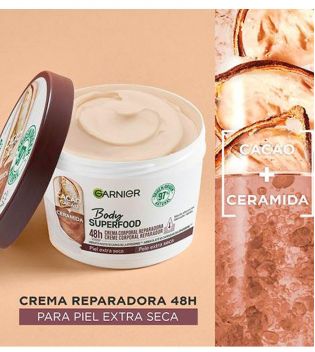 Garnier - Crema corpo riparatrice Body Superfood - Cacao: Pelle extra secca