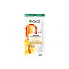 Garnier - Maschera in tessuto antifatica SkinActive - Vitamina C e ananas