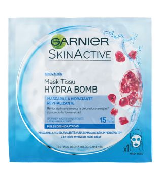 Garnier - Maschera in tessuto Maschera rivitalizzante Hydra Bomb - Pelle disidratata