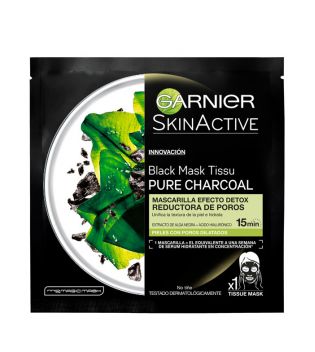 Garnier - Maschera in tessuto Black Pure Charcoal