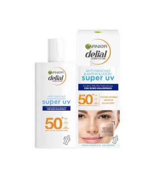 Garnier - Crema solare viso Delial Sensitive Advanced SPF + 50 con acido ialuronico