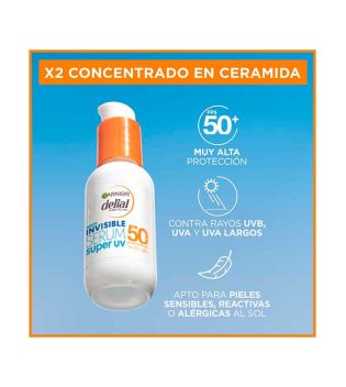 Garnier - Siero Viso Protettivo Delial Invisible Super UV SPF50+ Ceramide Protect