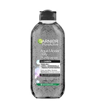 Garnier - *Skin Active*- Purifying Jelly acqua micellare con carbone 400ml - Pelle con punti neri