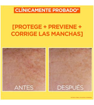 Garnier - *Skin Active* - Fluido quotidiano antimacchia e anti-UV con Vitamina C SPF50+ - Invisibile