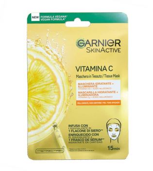 Garnier - *Skin Active* - Mask Tissue Mask Vitamin C - Pelle spenta