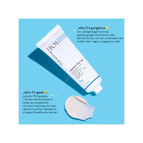 Geek & Gorgeous - Crema nutriente e idratante 10% squalene + lipidi Happier Barrier - Pelli normali, miste e grasse