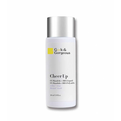 Geek & Gorgeous - 6% di acido mandelico + BHA Scrub per il viso Cheer Up - Pelle mista 30ml