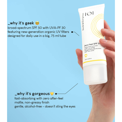 Geek & Gorgeous - Protezione solare viso Zero Peel SPF 50