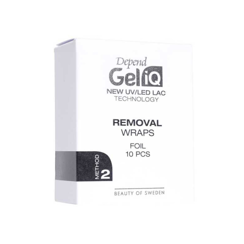 Depend - Fasce per rimuovere lo smalto per unghie Gel iQ Removal Wraps Folie Method 2