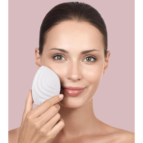 GESKE - Sonic Spazzola massaggiante e per la pulizia del viso 5 in 1 - Bianco oro rosa