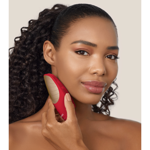 GESKE - *I love myself* - Spazzola per la pulizia e il massaggio del viso 6 in 1 Sonic Thermo - Red