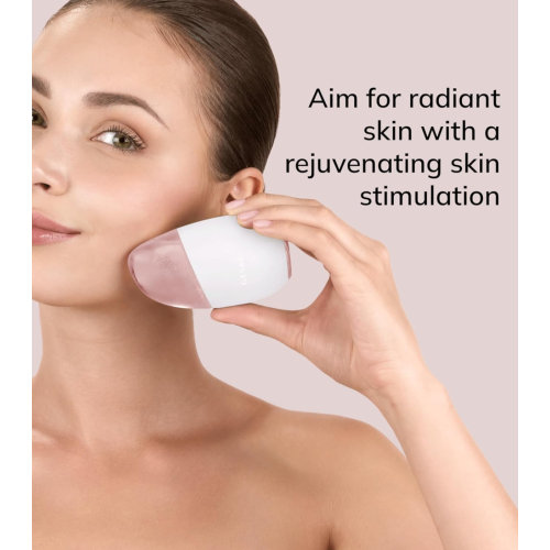 GESKE - Massaggiatore per occhi e viso 7 in 1 Cool & Warm - White Rose Gold